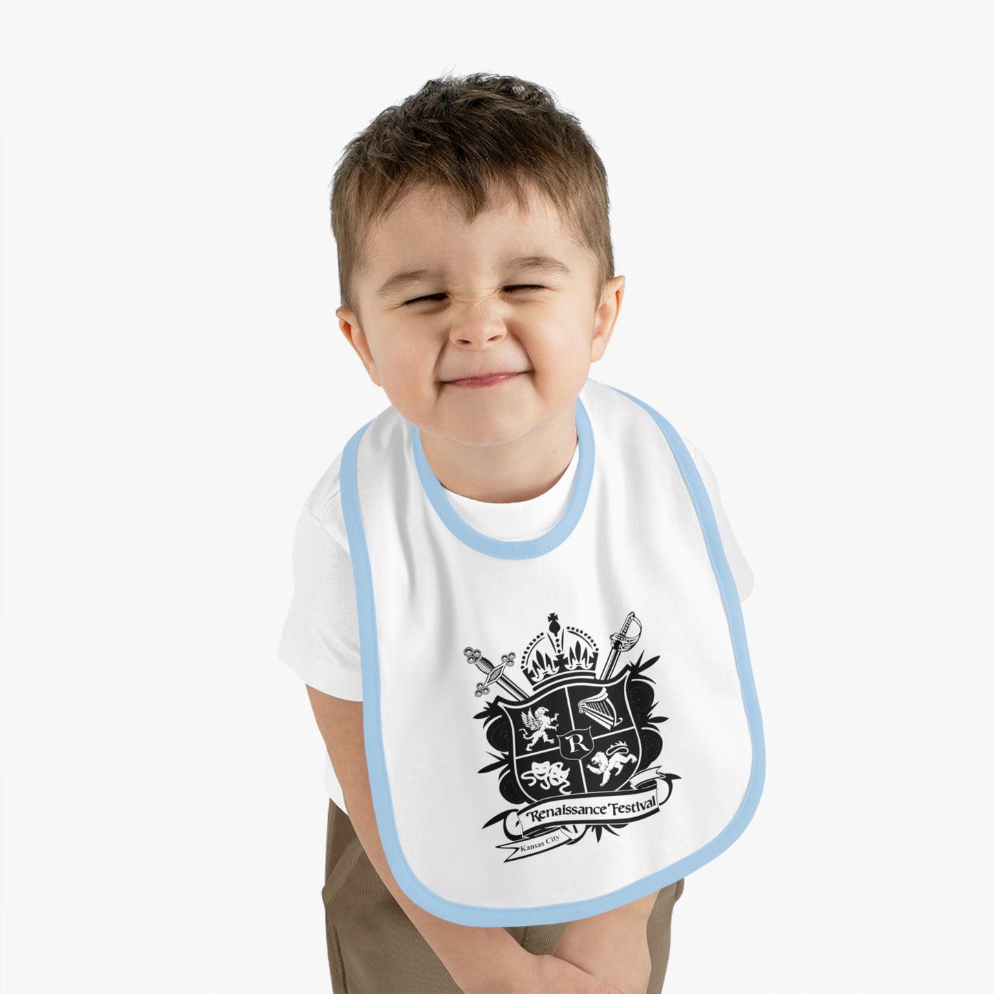 KC Renaissance Festival Crest Baby Bib