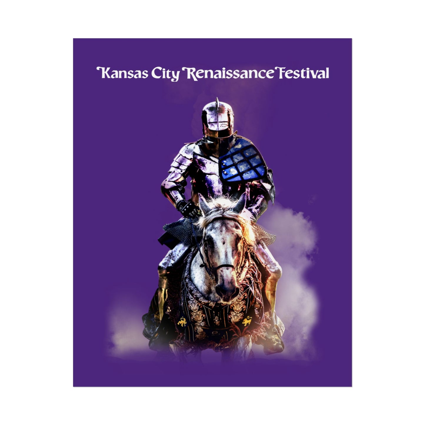 Poster - Medieval Knight on a Horse