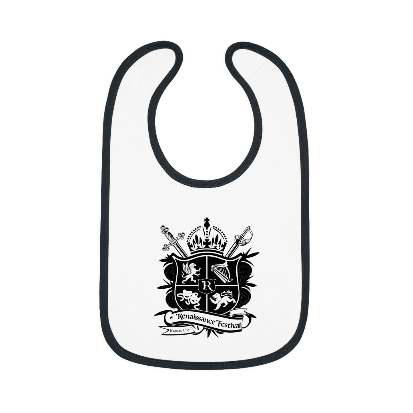 KC Renaissance Festival Crest Baby Bib