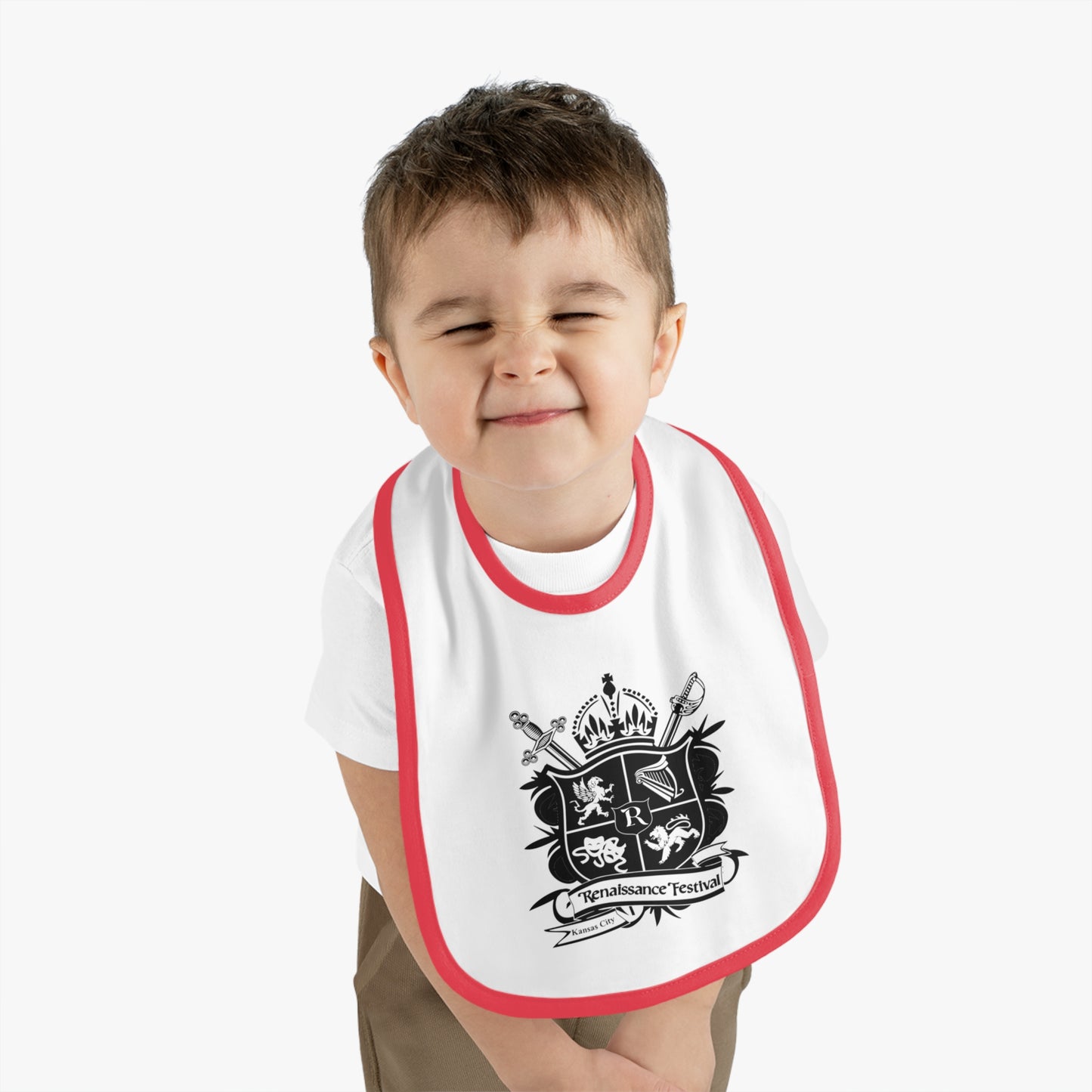 KC Renaissance Festival Crest Baby Bib