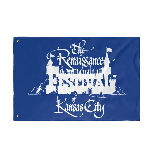 KC Renaissance Festival Flag, Double-Sided Decorative Banner, Unique Garden Decor, Fairytale Theme, Festival Celebration Decor