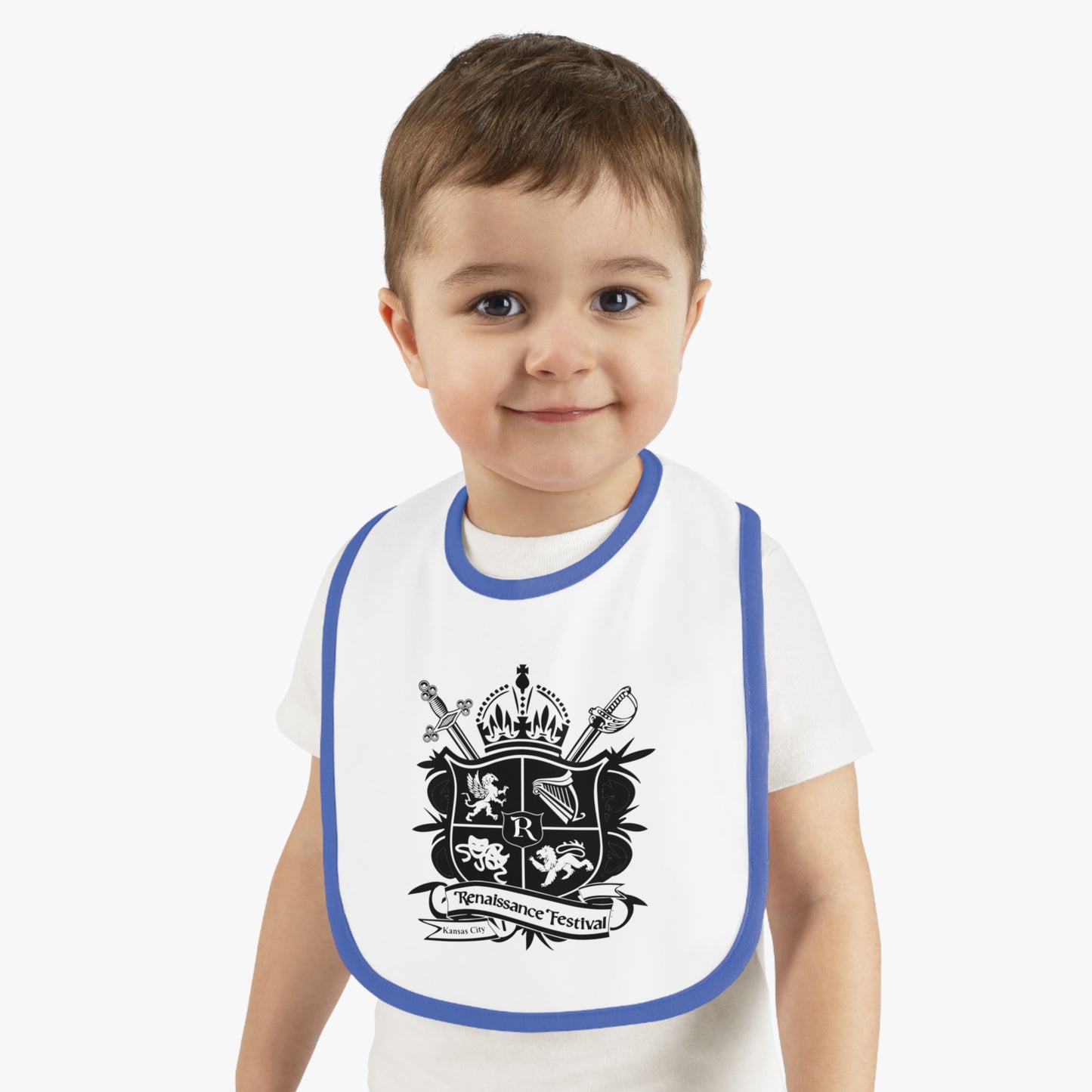 KC Renaissance Festival Crest Baby Bib