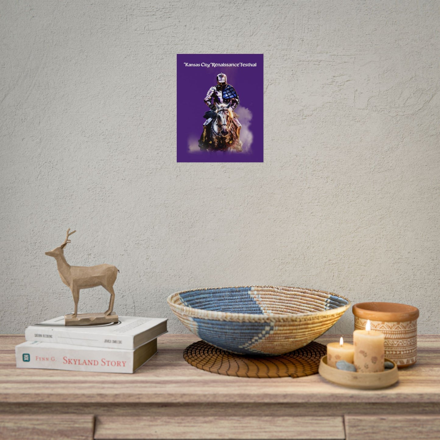 Poster - Medieval Knight on a Horse