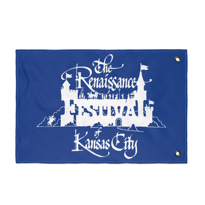 KC Renaissance Festival Flag, Double-Sided Decorative Banner, Unique Garden Decor, Fairytale Theme, Festival Celebration Decor