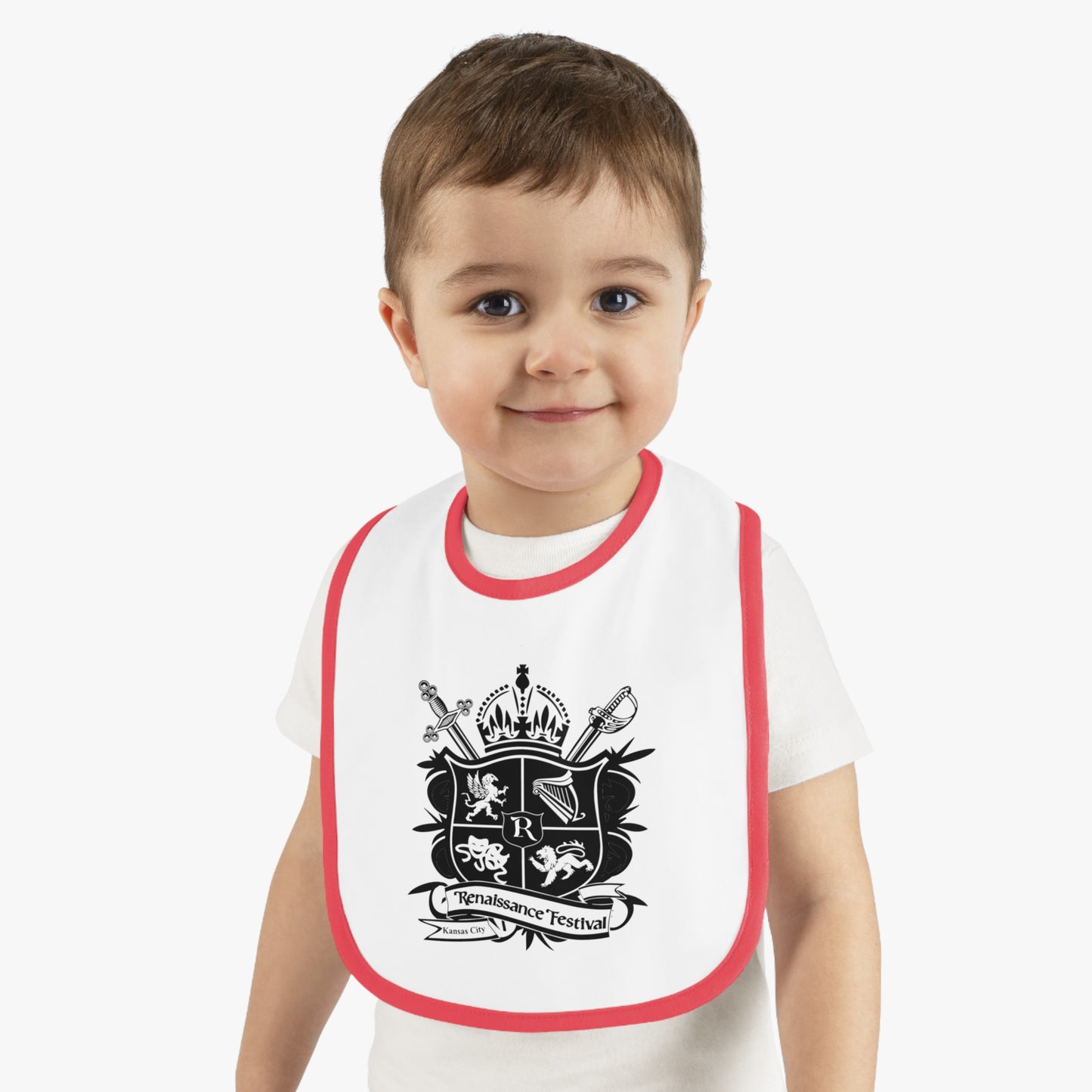 KC Renaissance Festival Crest Baby Bib