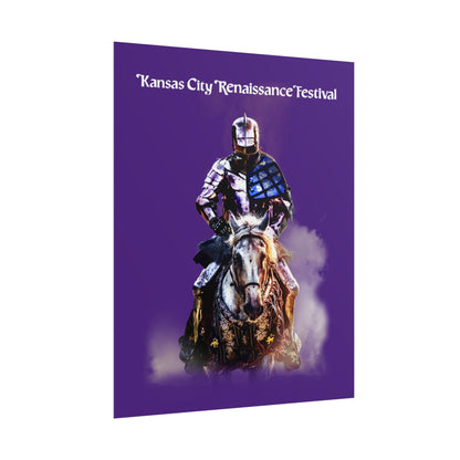 Poster - Medieval Knight on a Horse