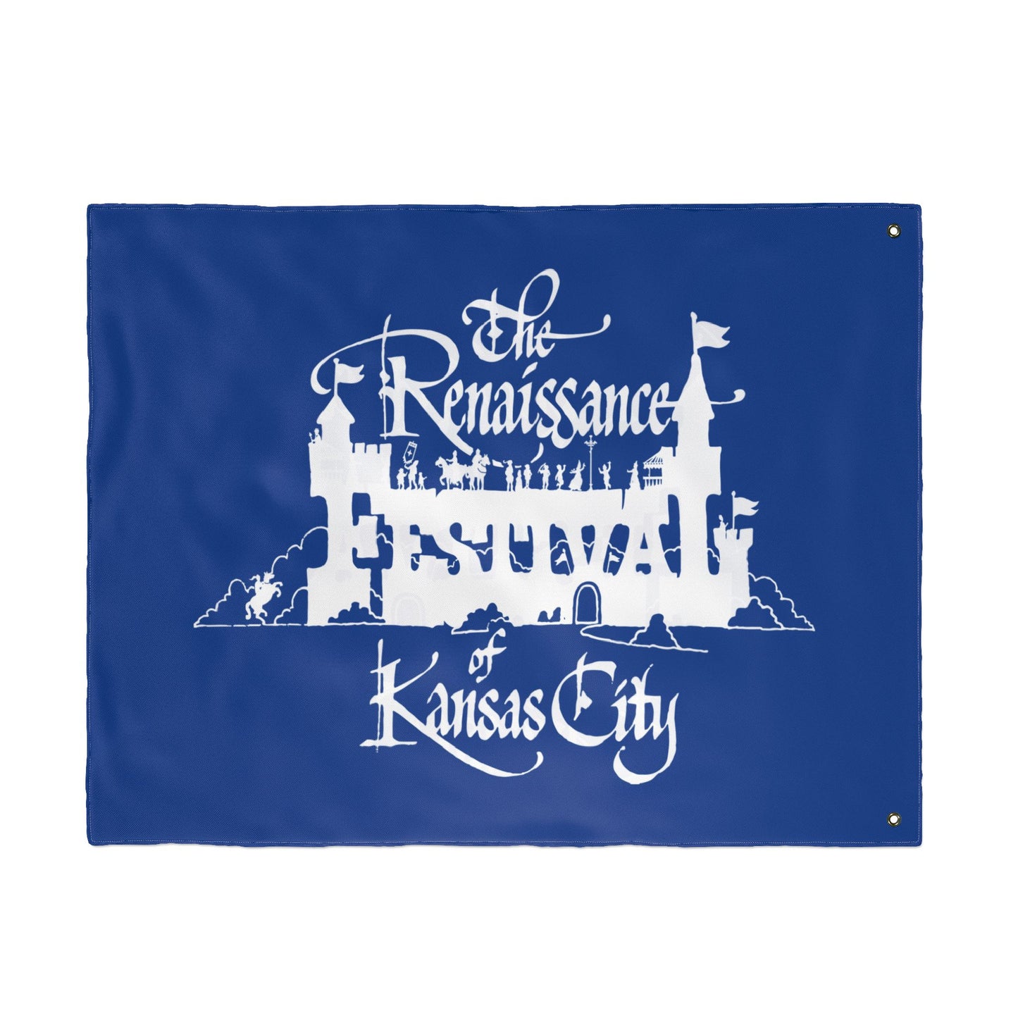 KC Renaissance Festival Flag, Double-Sided Decorative Banner, Unique Garden Decor, Fairytale Theme, Festival Celebration Decor