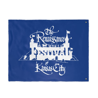 KC Renaissance Festival Flag, Double-Sided Decorative Banner, Unique Garden Decor, Fairytale Theme, Festival Celebration Decor