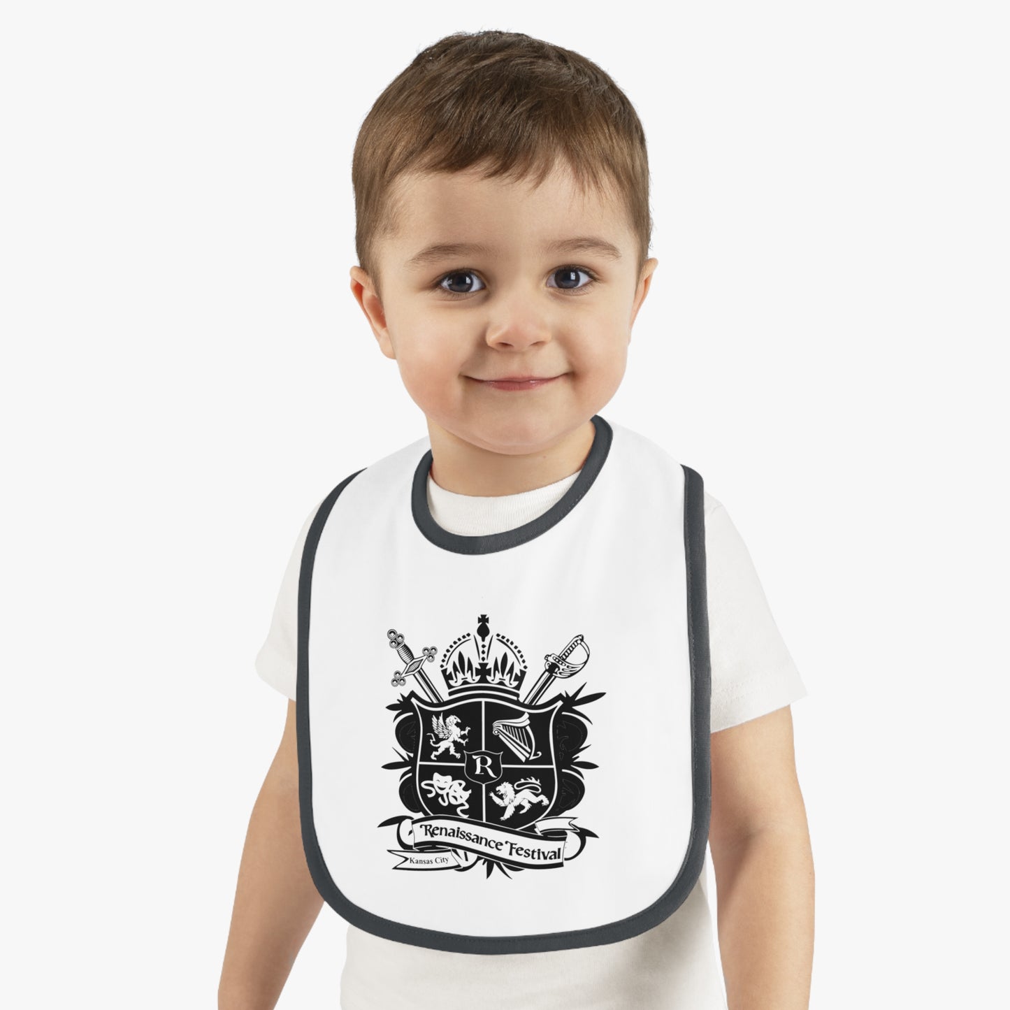 KC Renaissance Festival Crest Baby Bib