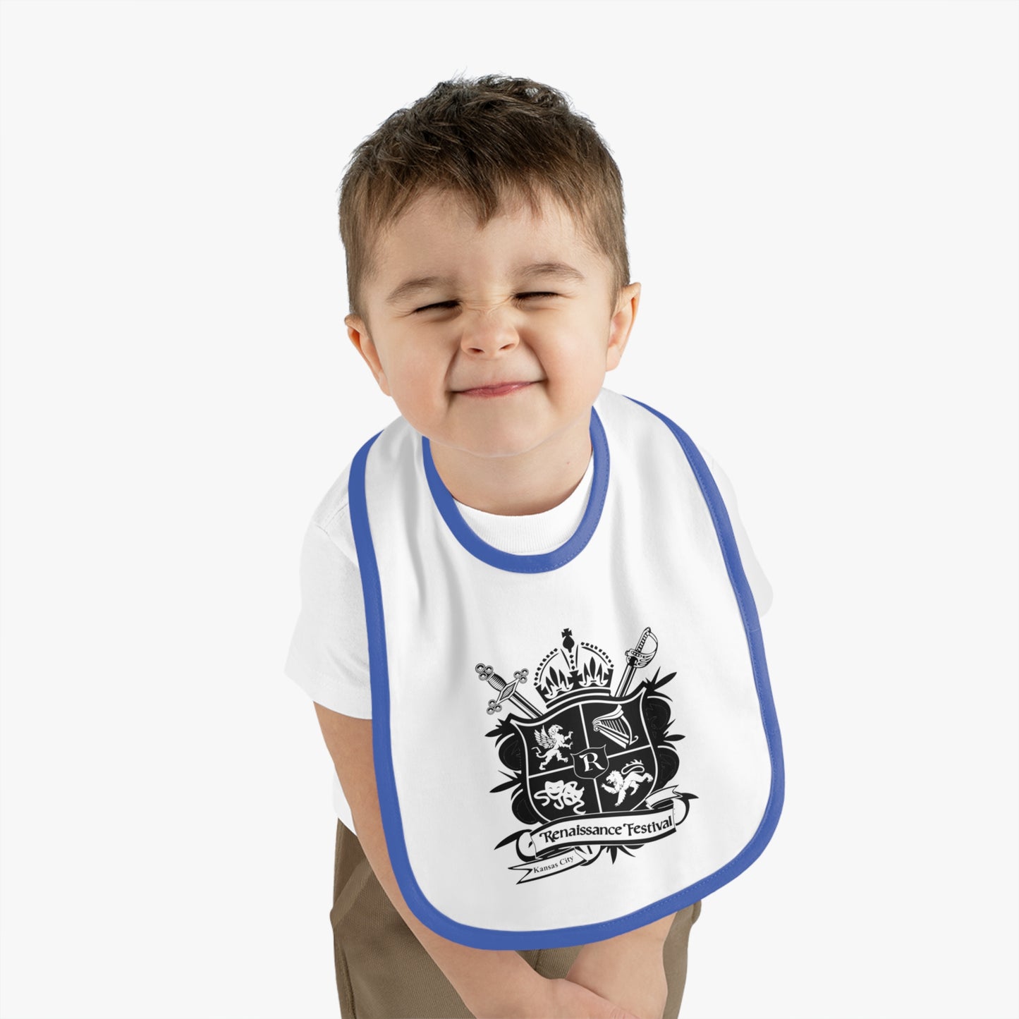 KC Renaissance Festival Crest Baby Bib