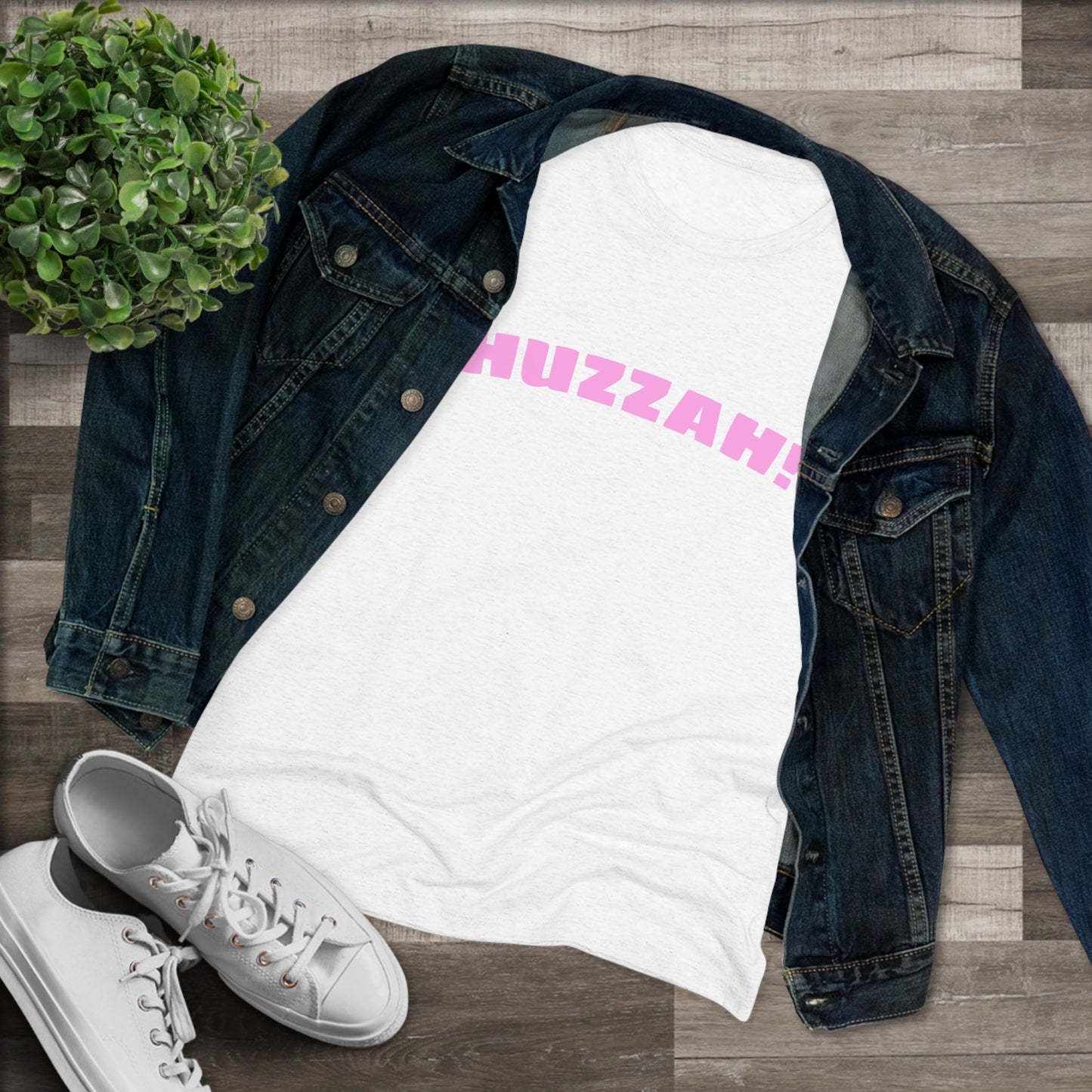 Huzzah Women's Triblend Tee
