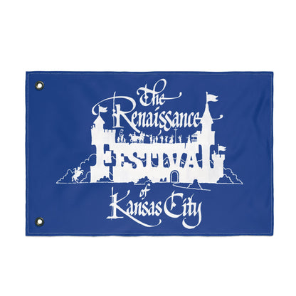 KC Renaissance Festival Flag, Double-Sided Decorative Banner, Unique Garden Decor, Fairytale Theme, Festival Celebration Decor