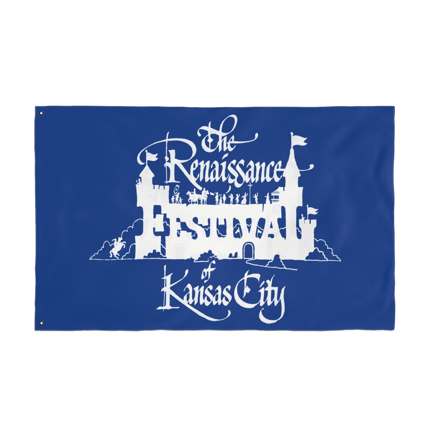 KC Renaissance Festival Flag, Double-Sided Decorative Banner, Unique Garden Decor, Fairytale Theme, Festival Celebration Decor