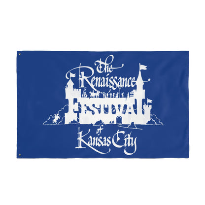 KC Renaissance Festival Flag, Double-Sided Decorative Banner, Unique Garden Decor, Fairytale Theme, Festival Celebration Decor
