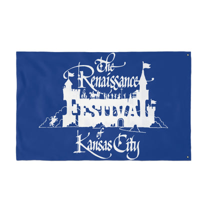 KC Renaissance Festival Flag, Double-Sided Decorative Banner, Unique Garden Decor, Fairytale Theme, Festival Celebration Decor