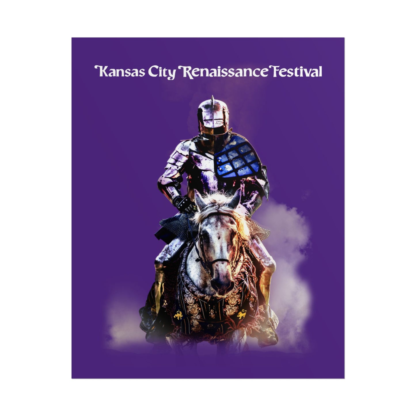 Poster - Medieval Knight on a Horse