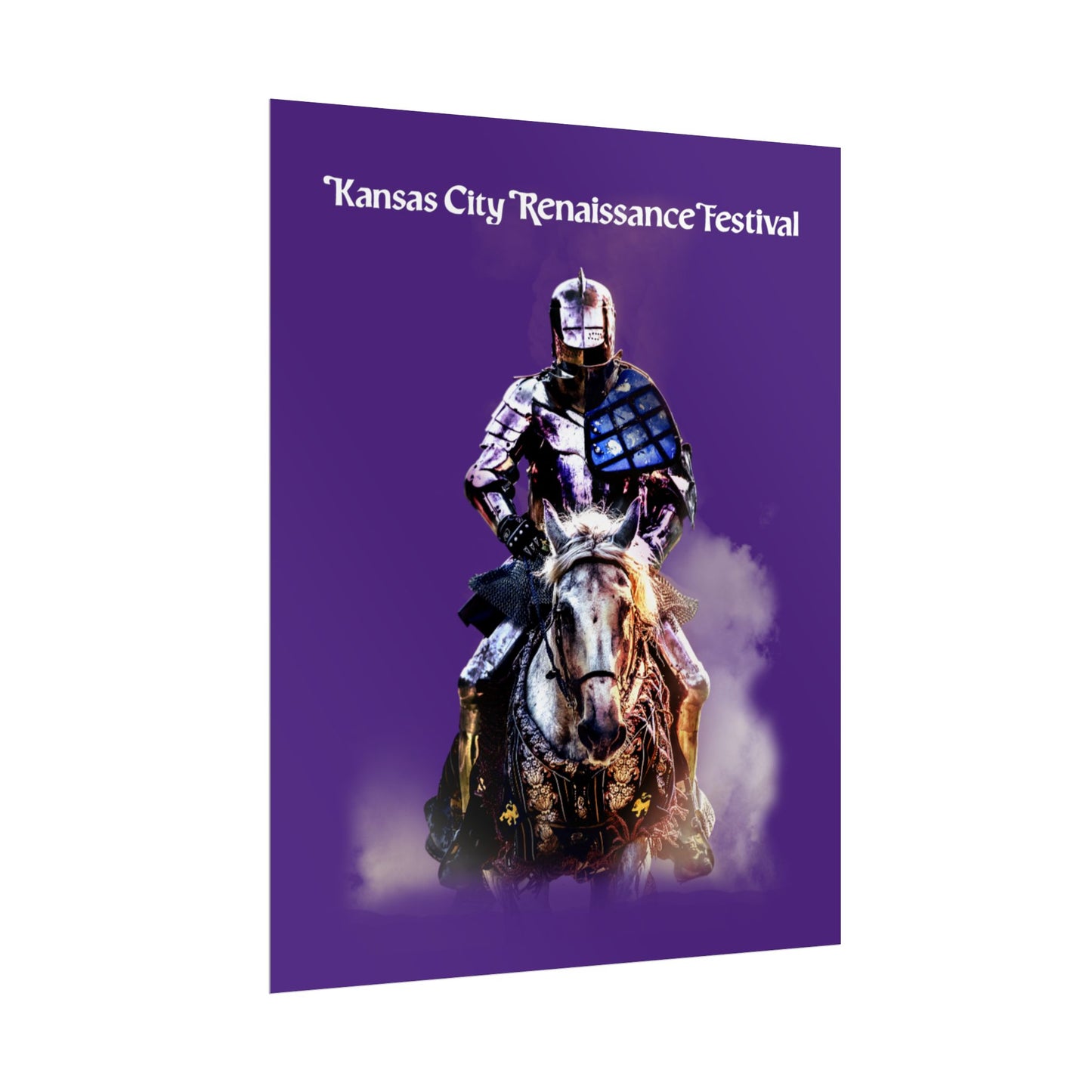 Poster - Medieval Knight on a Horse