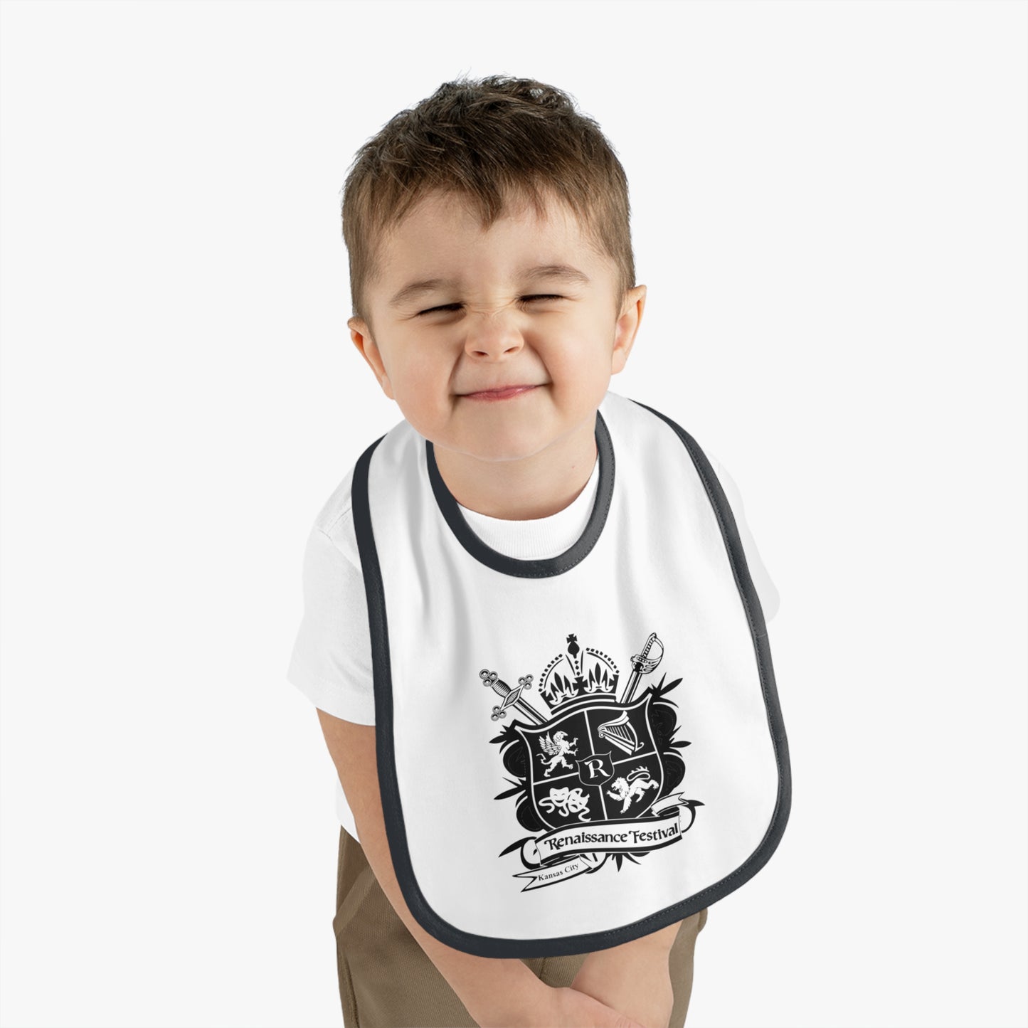 KC Renaissance Festival Crest Baby Bib